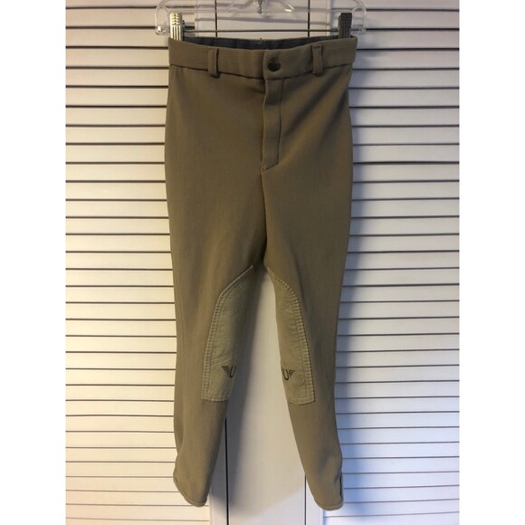 Tuffrider size 8 tan ribb jods knee patches - Picture 1 of 6
